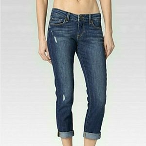 Paige 29 Jimmy Jimmy Crop Jeans Distressed Luca
